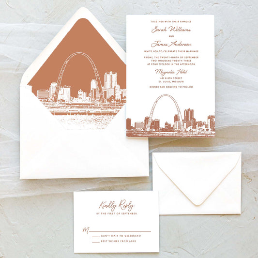 St. Louis Wedding Invitation