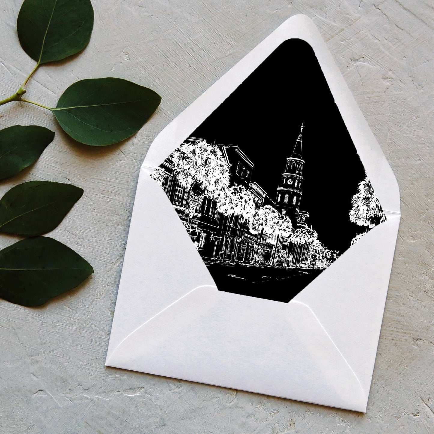 Charleston Rainbow RowSkyline Thank You Card Set (10 Cards)