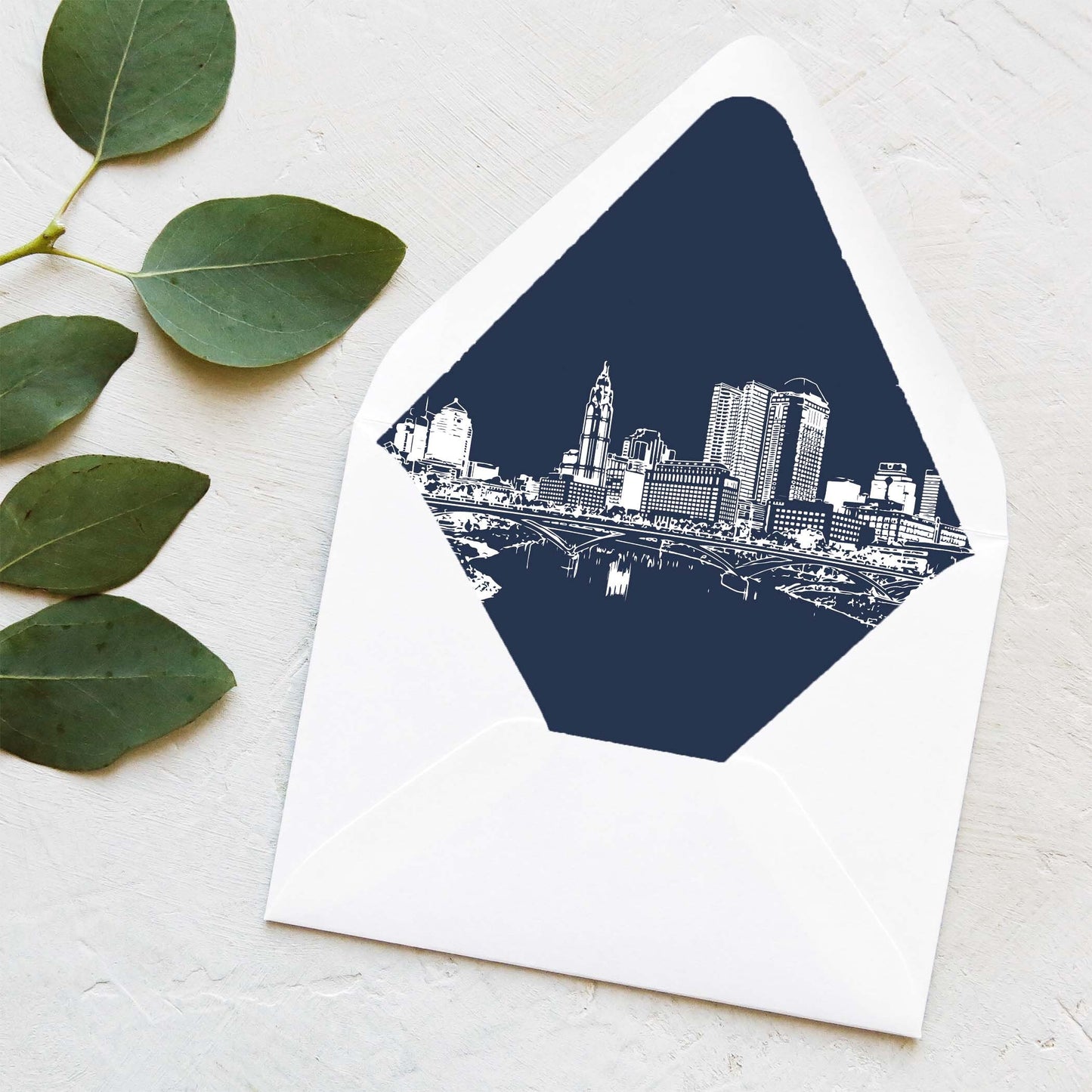 Columbus Skyline - Thank You Card - Columbus | Ohio - Note Cards | Personal Stationery