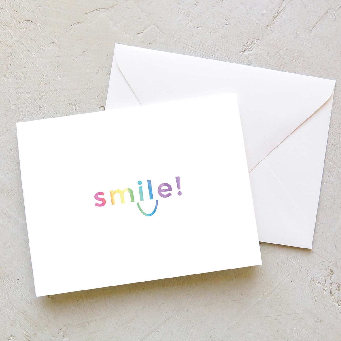 Smile Rainbow Card | Encouragement Note Card Set | Set of 10