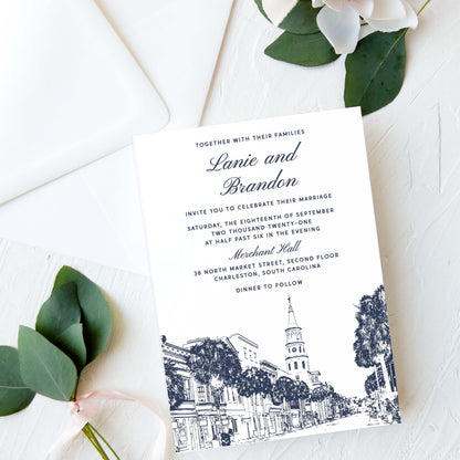 Charleston Wedding Invitation