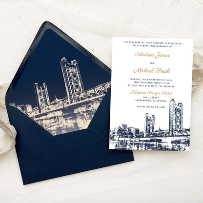 Sacramento Wedding Invitation