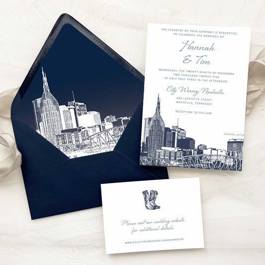Nashville, Tennessee Invitation Suite