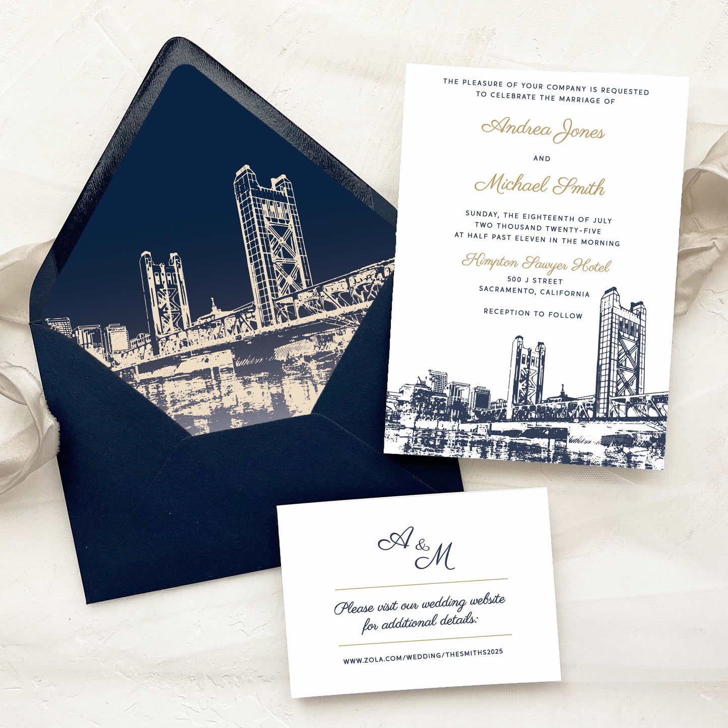 Sacramento Wedding Invitation