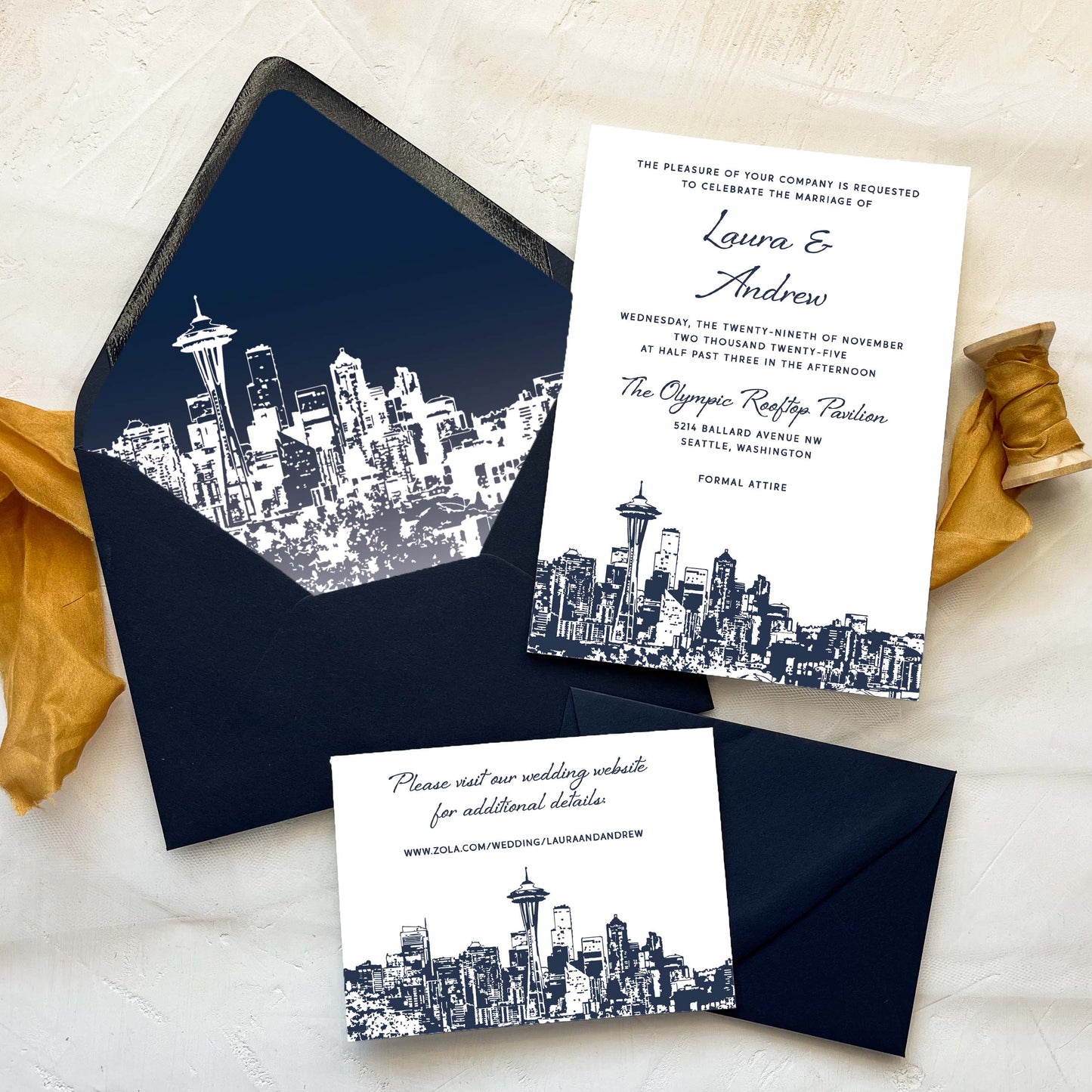 Seattle Wedding Invitation