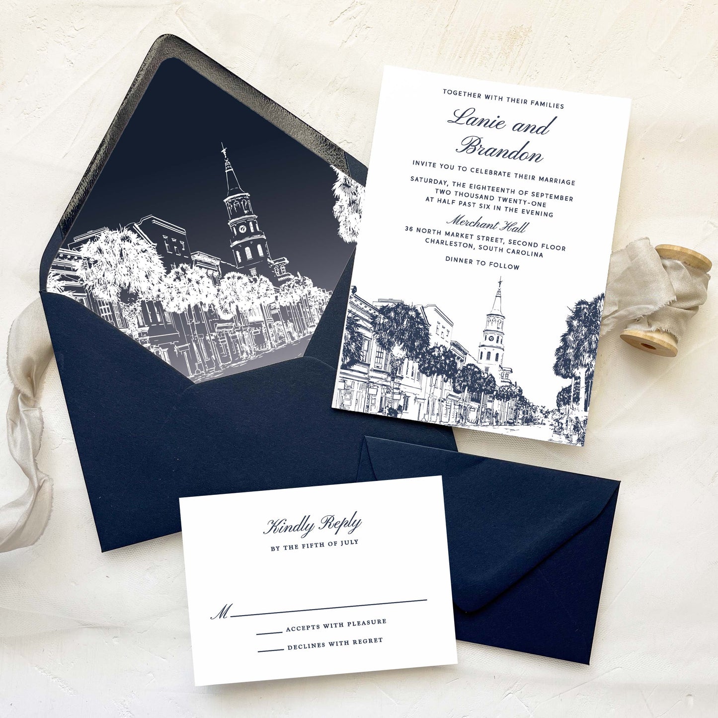 Charleston Wedding Invitation