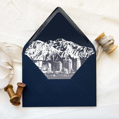 Salt Lake City Wedding Invitation