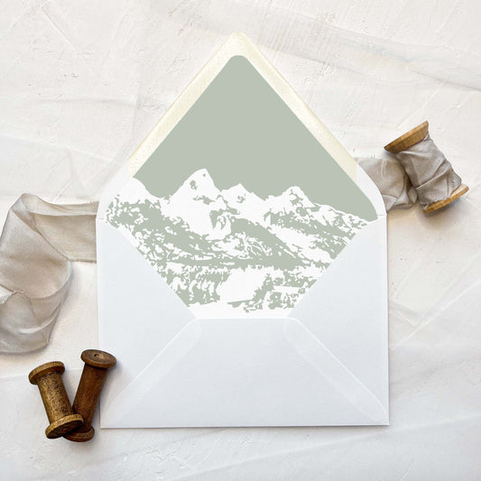 Mountain Lined Envelope