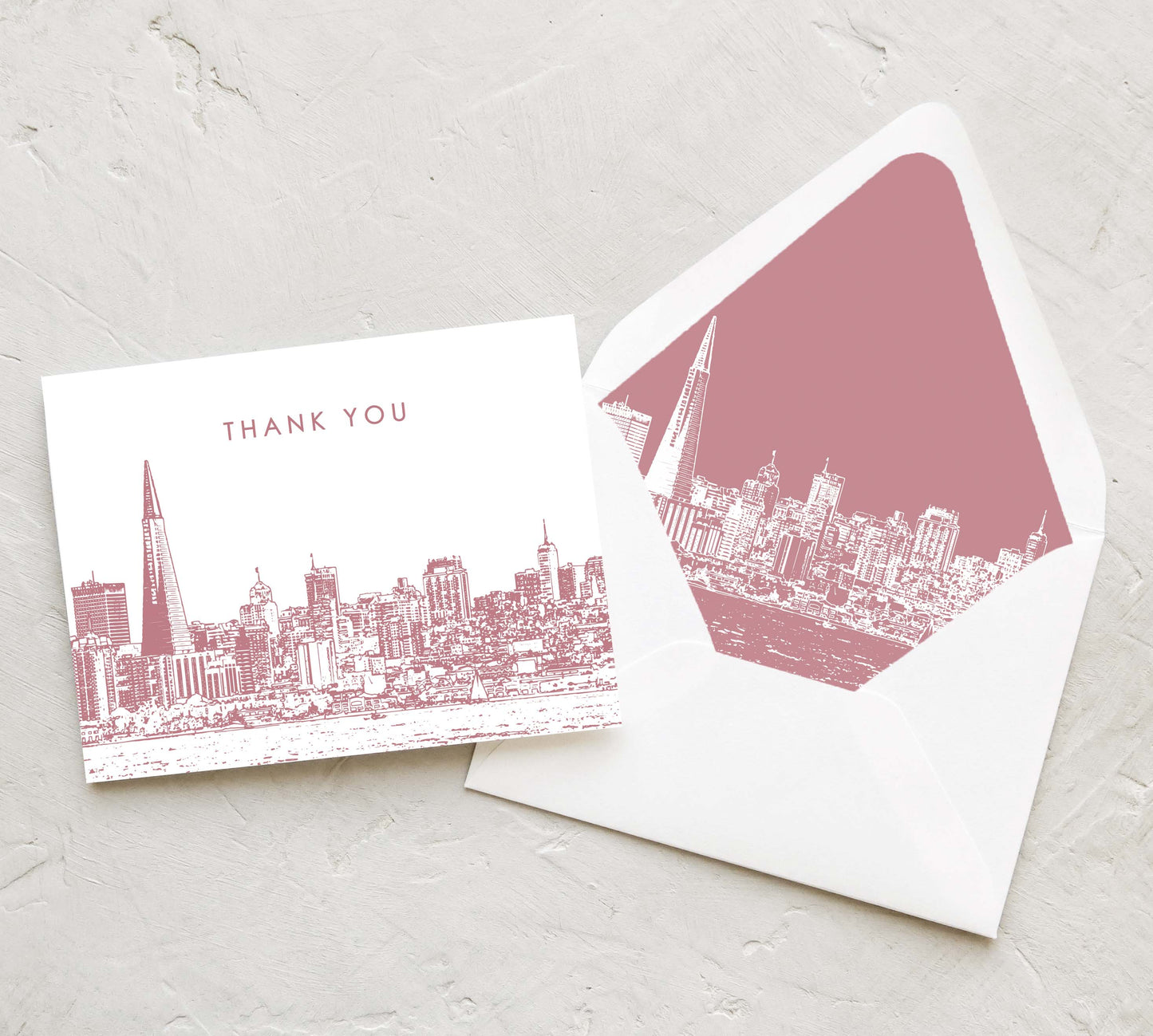 San Francisco Skyline Thank You Card | Set of 10