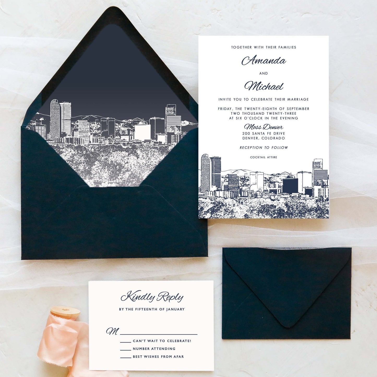 Denver Wedding Invitation