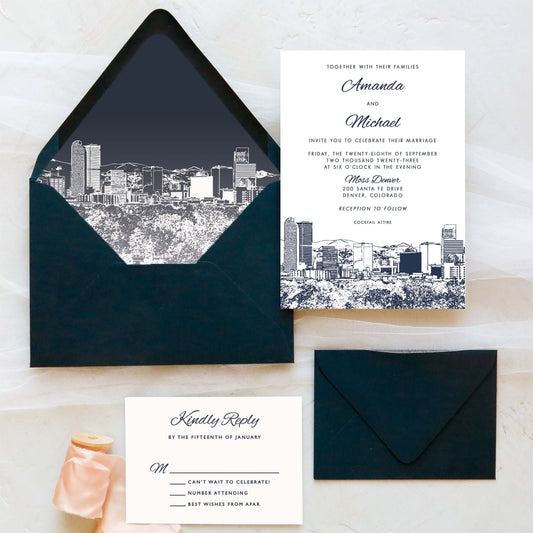 Denver Wedding Invitation