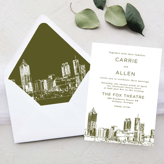 Atlanta Wedding Invitation