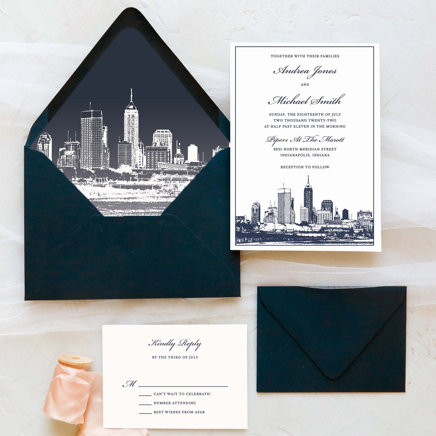 Indianapolis Wedding Invitation