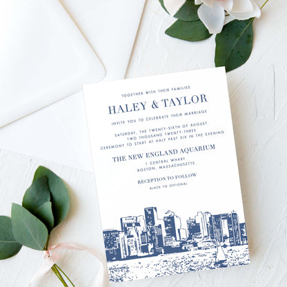 Boston Wedding Invitation