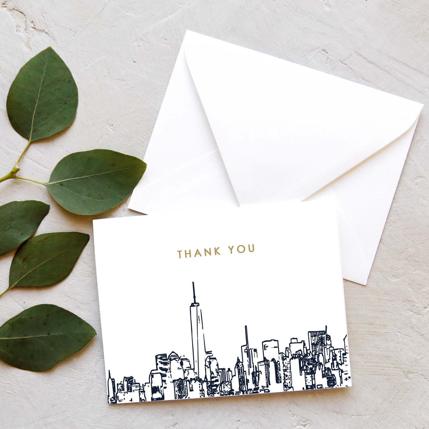 New York City Skyline Thank You Cards | Set of 10