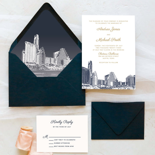Austin Wedding Invitation