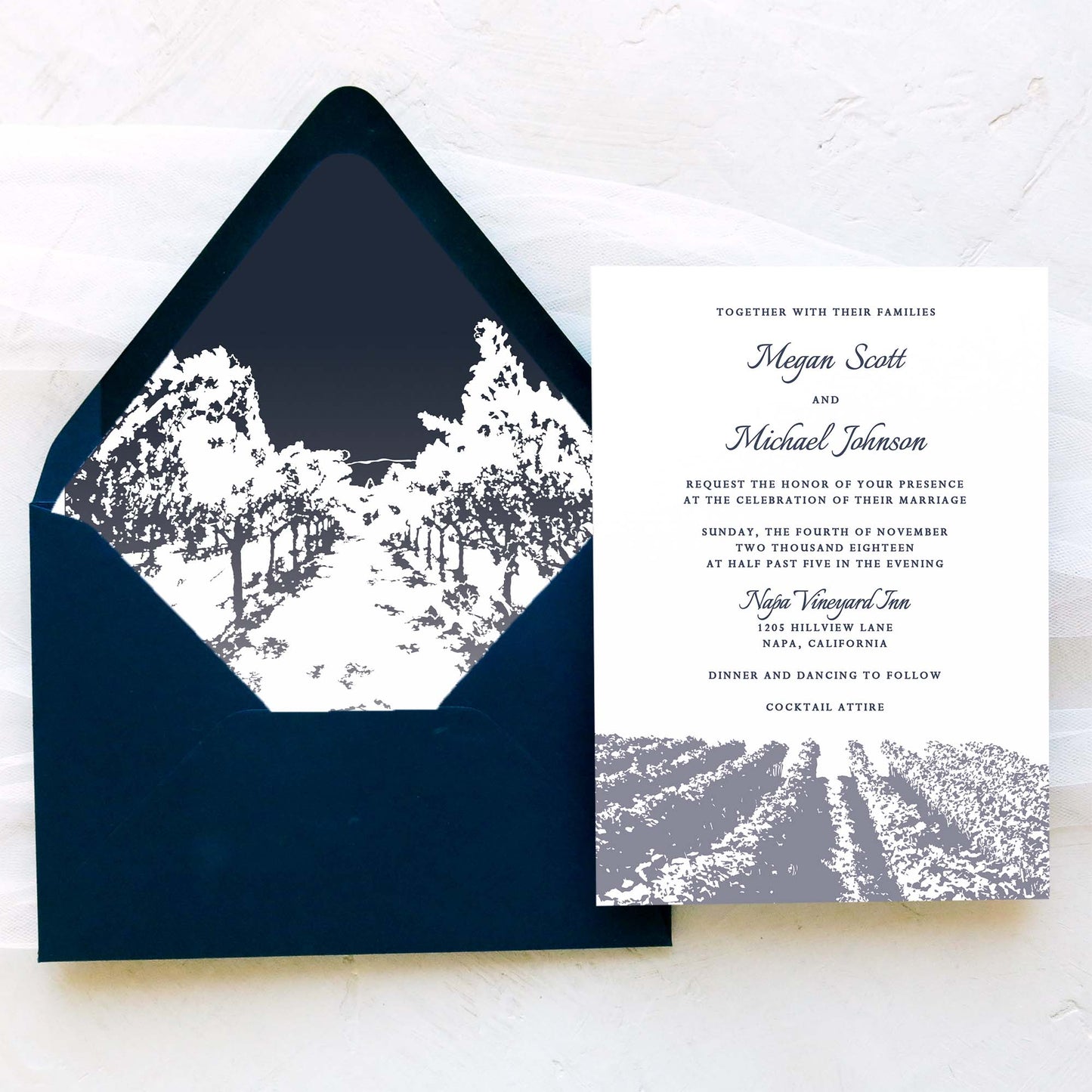 Vineyard Wedding Invitation