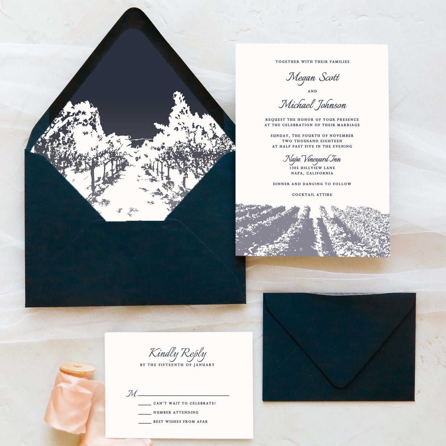 Vineyard Wedding Invitation