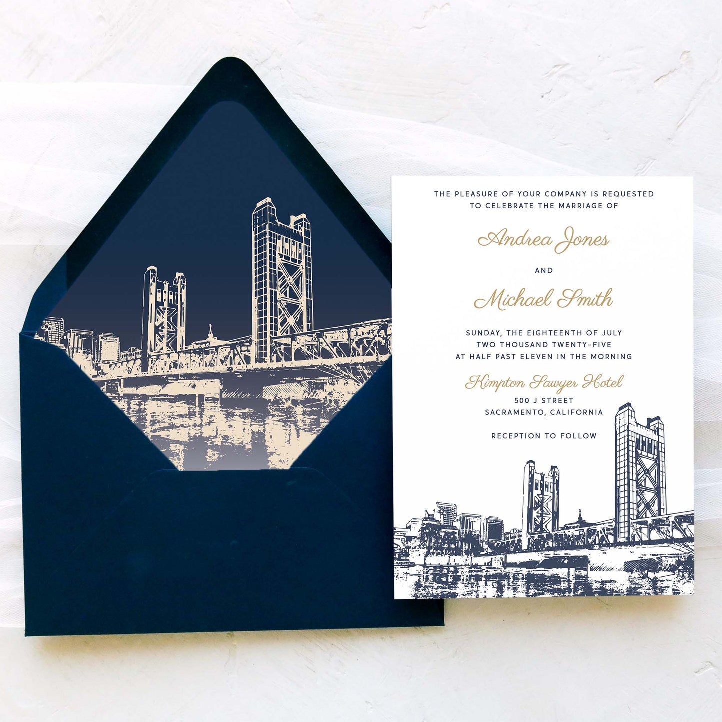 Sacramento Wedding Invitation