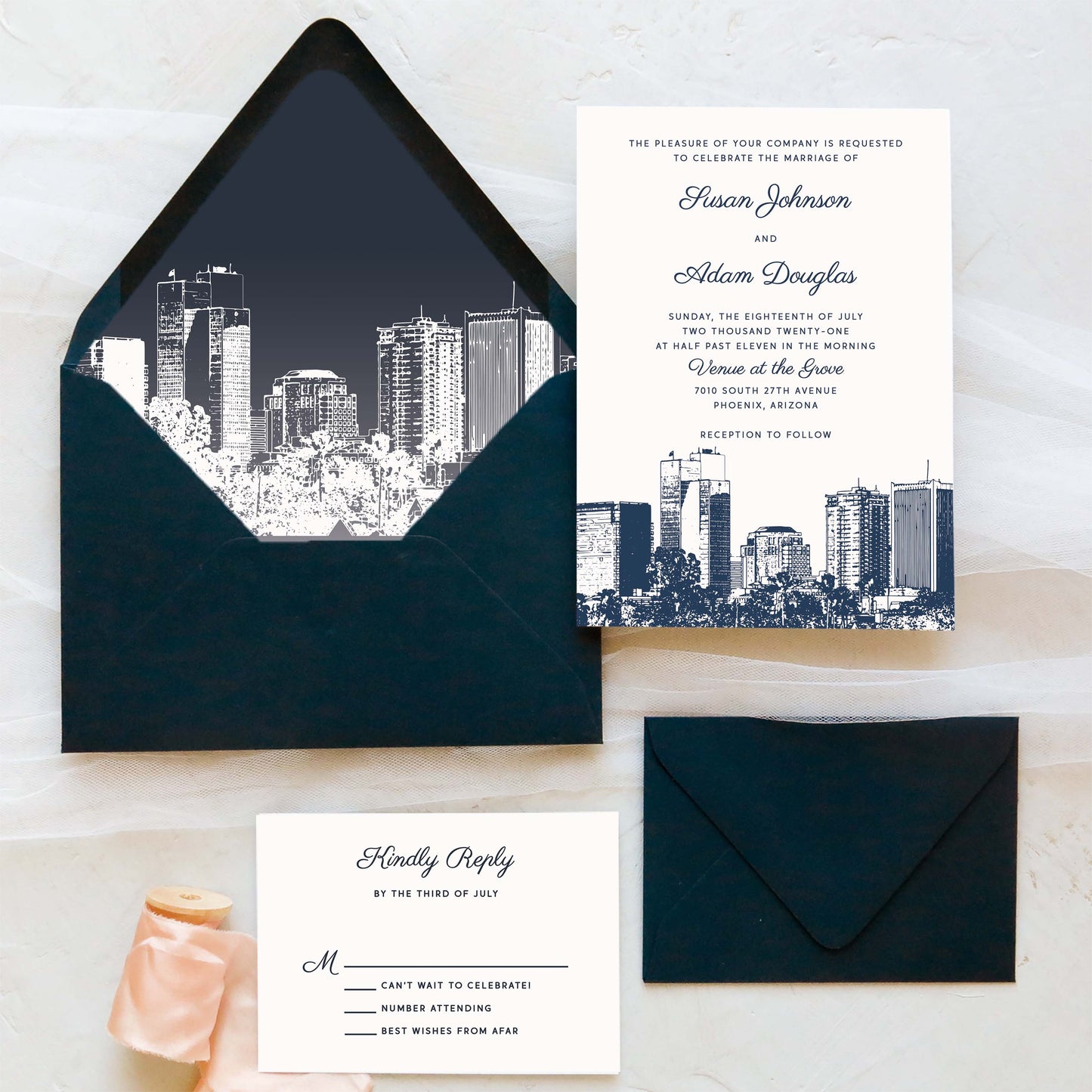 Phoenix Wedding Invitation