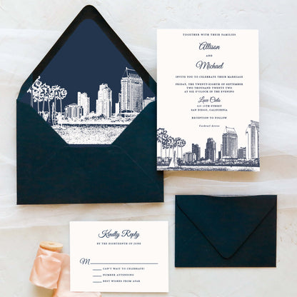 San Diego Wedding Invitation