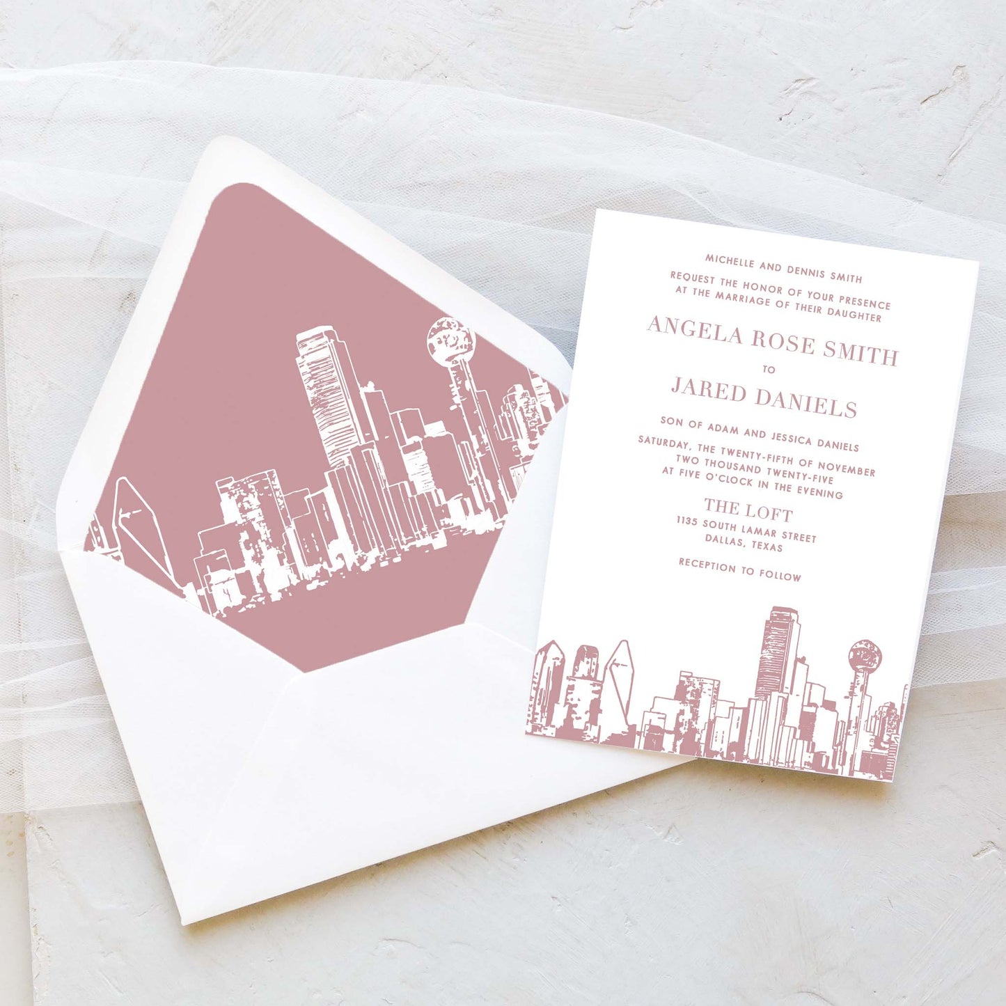 Dallas Wedding Invitation