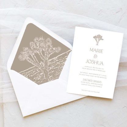 Joshua Tree Wedding Invitation