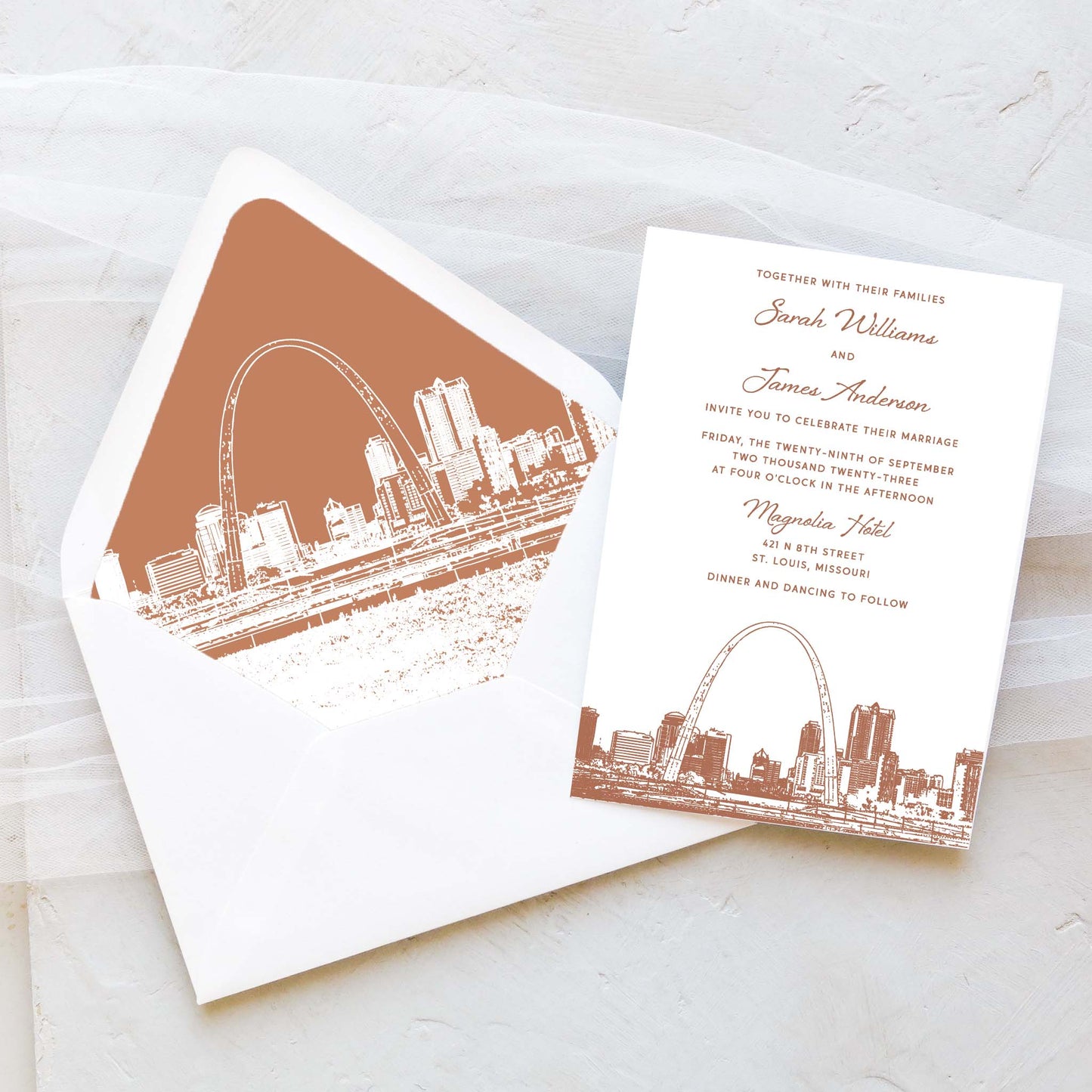 St. Louis Wedding Invitation
