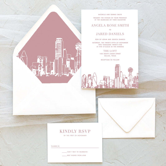 Dallas Wedding Invitation