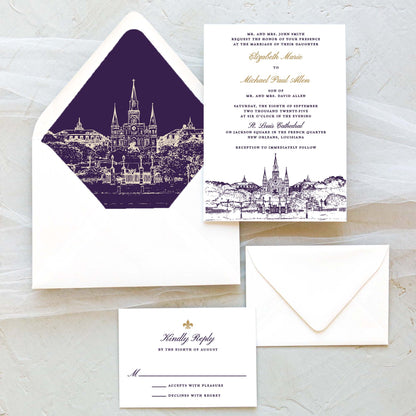 New Orleans Wedding Invitation